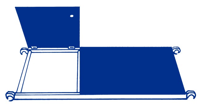 Iller Klappgerüste mit Sicherheitsaufbau 0,75x1,80m | 6,55 m AH