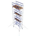 ASC Rollgerüst AGS Pro 305x75cm mit Holz-Plattformen und doppelseitigem Geländer 9,3m Arbeitshöhe-small