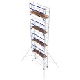 ASC Rollgerüst AGS Pro 250x75cm mit Holz-Plattformen und einseitigem Geländer 10,3m Arbeitshöhe-small