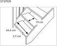 Dolle Raumspartreppe Brest bis 320cm Geschosshöhe 1/4-gewendelt unten links in Eiche unbehandelt inklusive Geländer Dolle Raumspartreppe Brest bis 320cm Geschosshöhe 1/4-gewendelt unten links in Eiche unbehandelt inklusive Geländer-small