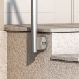 Dolle Edelstahl- Eingangsgeländer zur Wandmontage Handlauf rund 1,5m lang mit 2 Pfosten rund Dolle Edelstahl- Eingangsgeländer zur Wandmontage Handlauf rund 1,5m lang mit 2 Pfosten rund-small