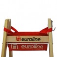 Euroline Holz Sprossenstehleiter mit Comfort-Breitsprossen und Eimerhaken 2x6 Sprossen Euroline Holz Sprossenstehleiter mit Comfort-Breitsprossen und Eimerhaken 2x6 Sprossen-small