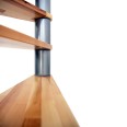 Minka Spindeltreppe Berlin in silber mit Buchestufen bis 309cm Geschosshöhe Ø120cm Minka Spindeltreppe Berlin in silber mit Buchestufen bis 309cm Geschosshöhe Ø120cm-small