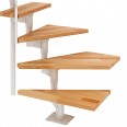 Dolle Mittelholmtreppe Boston 228-300cm Geschosshöhe ¼-gewendelt in Buche/Weiss Dolle Mittelholmtreppe Boston 228-300cm Geschosshöhe ¼-gewendelt in Buche/Weiss-small