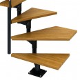 Dolle Mittelholmtreppe Boston 228-300cm Geschosshöhe ¼-gewendelt in Eiche/Anthrazit Dolle Mittelholmtreppe Boston 228-300cm Geschosshöhe ¼-gewendelt in Eiche/Anthrazit-small