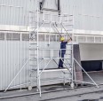 Zarges Fahrgerüst MultiTower S-PLUS 2T mit Auslegern, doppelte Plattformbreite 2,50m Plattformlänge 7,30m AH Zarges Fahrgerüst MultiTower S-PLUS 2T mit Auslegern, doppelte Plattformbreite 2,50m Plattformlänge 7,30m AH-small