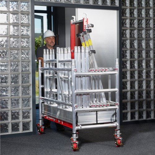 Altrex MiTower PLUS Fahrgerüst 1-Person-Aufbau Aluminium mit breiter Holz-Plattform 0,75x1,72m 7,20m AH