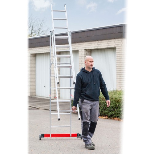 Euroline Premium 30778 Mehrzweckleiter 3-teilig 3x12 Sprossen