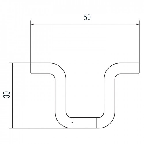 Hailo Steigschutz-Schienen Typ H50 2800mm lang Stahl verzinkt 1.0037 / ASM A36