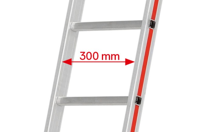 Hymer Sprossenanlegeleiter mit Walzprofil