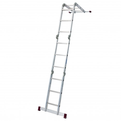 Krause Corda Gelenkleiter 4x3 Sprossen mit Plattform-Set