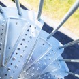 Dolle Aussentreppe Gardenspin 307,5-352,5cm Geschosshöhe 14 Stufen Metall gelocht Aussen-Ø185cm-small