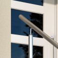 Dolle Edelstahl- Eingangsgeländer zur Wandmontage Handlauf rund 1,5m lang mit 2 Pfosten rund Dolle Edelstahl- Eingangsgeländer zur Wandmontage Handlauf rund 1,5m lang mit 2 Pfosten rund-small