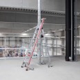 Hymer Stufenstehleiter mit Plattform und Rollen Hymer Stufenstehleiter mit Plattform und Rollen-small
