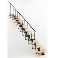 Minka Mittelholmtreppe Comfort in Buche lackiert Unterkonstruktion schwarz bis 312cm Geschösshöhe Minka Mittelholmtreppe Comfort in Buche lackiert Unterkonstruktion schwarz bis 312cm Geschösshöhe-small