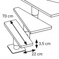 Dolle Mittelholmtreppe Boston 228-300cm Geschosshöhe ¼-gewendelt in Buche/Anthrazit Dolle Mittelholmtreppe Boston 228-300cm Geschosshöhe ¼-gewendelt in Buche/Anthrazit-small