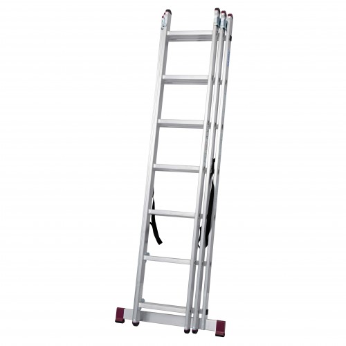 Krause Corda Mehrzweckleiter mit Treppenfunktion 3x7 Sprossen
