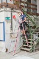 Hymer Treppenstehleiter Teleskopleiter mit patentierter Feststellvorrichtung 2x6 Stufen Hymer Treppenstehleiter Teleskopleiter mit patentierter Feststellvorrichtung 2x6 Stufen-small