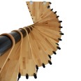 Minka Spindeltreppe Berlin in schwarz mit Buchestufen bis 309cm Geschosshöhe Ø140cm Minka Spindeltreppe Berlin in schwarz mit Buchestufen bis 309cm Geschosshöhe Ø140cm-small