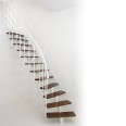 Minka Mittelholmtreppe Comfort in Buche auf Walnuss Unterkonstruktion weiß bis 312-336cm Geschösshöhe Minka Mittelholmtreppe Comfort in Buche auf Walnuss Unterkonstruktion weiß bis 312-336cm Geschösshöhe-small