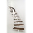 Minka Mittelholmtreppe Comfort in Buche auf Walnuss Unterkonstruktion weiß bis 312-336cm Geschösshöhe Minka Mittelholmtreppe Comfort in Buche auf Walnuss Unterkonstruktion weiß bis 312-336cm Geschösshöhe-small