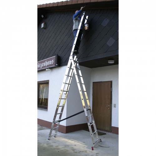Krause Corda Aluminium-Vielzweckleiter 3x11 Sprossen